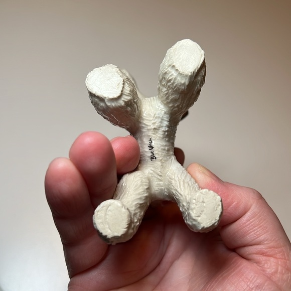 Blue Witch small fox terrier porcelain dog figurine - Picture 6 of 6